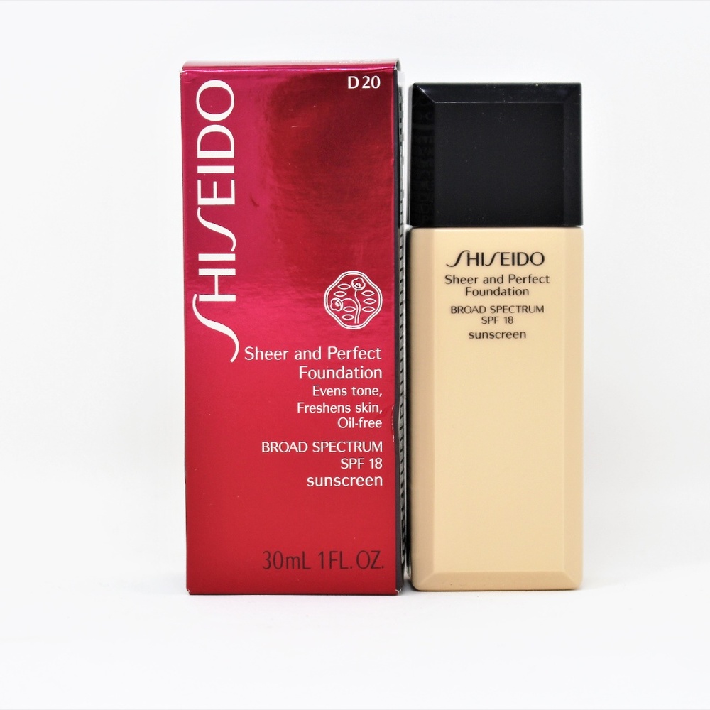 shiseido sheer and perfect foundation D20 30ml